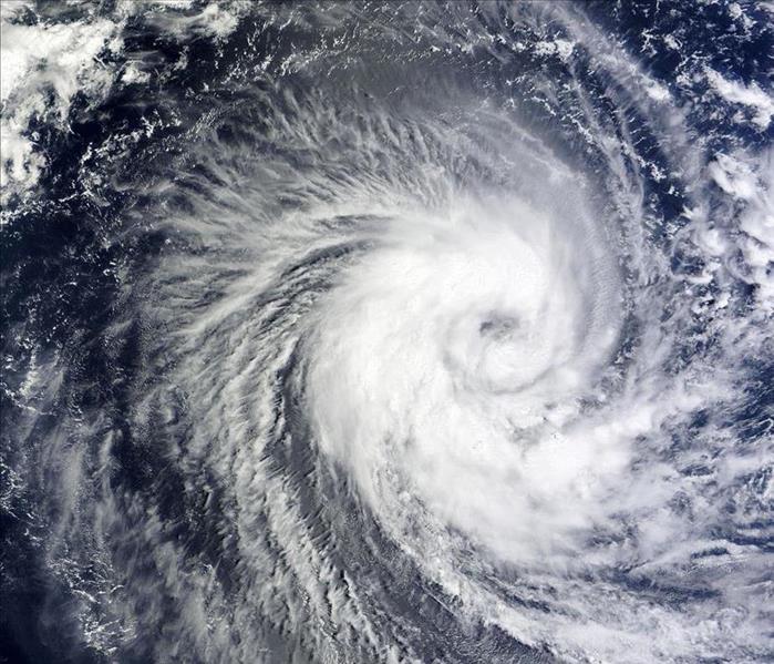 Hurricane viewed from space 